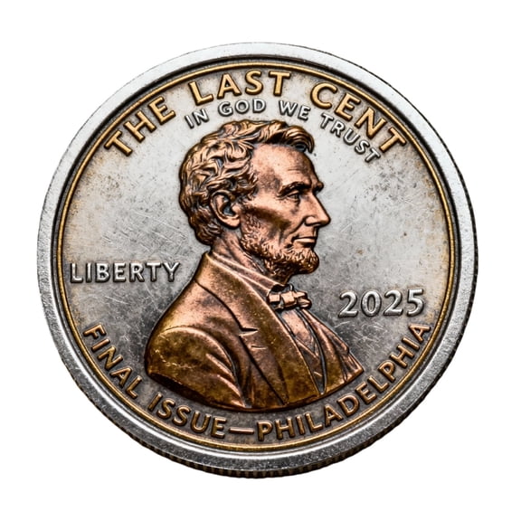 Final Cent Commemorative Keepsake Decorations, Nostalgic Historical Collectible Keepsake Ornaments, Retro Room Showcase Decoration, 1.6Inches