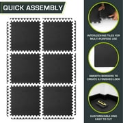 ProsourceFit Extra Thick Puzzle Exercise Mat 1, EVA Foam Interlocking Tiles