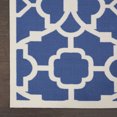 thumbnail image 4 of Waverly Sun N' Shade Indoor/Outdoor Modern Trellis Lapis 2'3" x 8' Area Rug, Easy Clean, Eco-Friendly, Bed Room, Living Room, Dining Room, Hallway, (8' Runner), 4 of 8