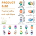 thumbnail image 2 of 1 Box 240Pcs Easter Beads Easter Bunny Beads Carrot Bead Polymer Clay Beads Spring Easter Bead Cartoon Animal Beads Spacer Loose Beads for Jewelry Making DIY Bracelets Necklaces Supplies 1box, 2 of 6