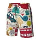 thumbnail image 4 of Fotbe London Symbols Trajes de Baño Estampados para Hombre, Shorts de Verano de Secado Rápido, Ropa de Playa, Bañadores-Small, 4 of 6