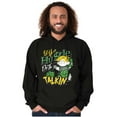thumbnail image 3 of Let Your Hustle Do The Talkin Cartoon Hoodie Hooded Sweatshirt Men Brisco Brands S, 3 of 6