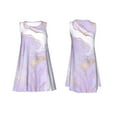 thumbnail image 7 of KLL Lavender Glitter Foil Stripes Pattern Womens Summer Dresses 2025,Loose Round Neck Sleeveless Sundresses Tank Dresses with Pockets, 7 of 7