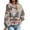 Pink, variant on Long Sleeved Womens Aztec Half Zip Up Hoodies Sweatshirt Casual Oversized Ethnic Tribal Hooded Pullover Shirt Top