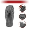 thumbnail image 5 of Unique Bargains Car Trash Can Rhinestones Portable Car Cup Holder Plastic Trash Bin White 1 Pcs, 5 of 6