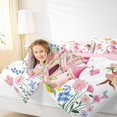 thumbnail image 4 of Feelyou Kawaii Fairy Elf Full Size Comforter Sets, Pink Princess Castle Bedding Comforter Set, Dreamy Butterfly Flower Reversible Bedding Sets, Luxury Bedroom Decor, 3-Piece, 4 of 8