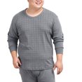 thumbnail image 1 of Sonducket Ropa interior térmica para hombre, Tops de algodón fino de alta elasticidad para otoño e invierno, traje cálido resistente al frío, Camisetas  gris oscuro XL Sonducket AP013270-02, 1 of 6