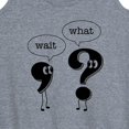 thumbnail image 3 of Instant Message - Wait What Punctuation - Women's Racerback Tank Top, 3 of 6