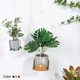 thumbnail image 6 of Uxcell 4" Square Leather Planter Hanger Flower Pot Macrame Decor Holder, Brown 2 Pack, 6 of 6