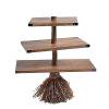 Adornos De Decoracion Calabaza Snack Bowl Stand Halloween Broomstick Snack Stand (Mesa larga)