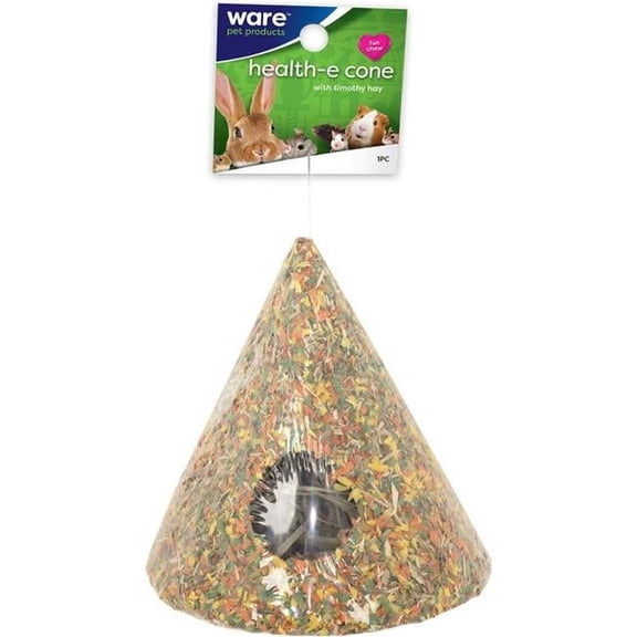 Ware Manufacturing  Natural Critter Ware Health-E-Cone with Timothy Hay