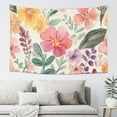 thumbnail image 6 of ZFLMY Cute Flowers, Tapestries, Girl, Female Flowers, Wildflowers, Wall Hanging, Plants, Plants, Leaves, Spring, Home, Dormitory, Art Deco, Living Room, Bedroom 60x40in, 6 of 7