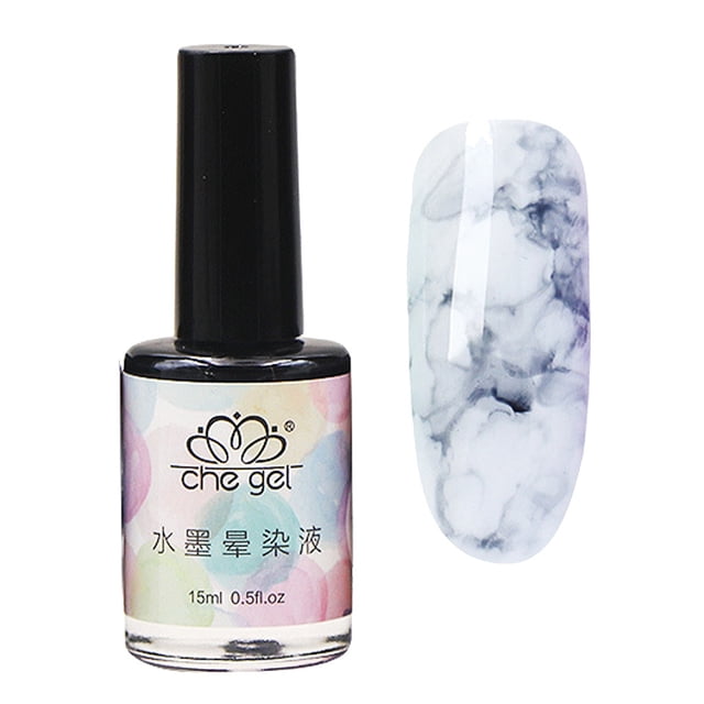 GlamEssence Watercolor Ink Liquid Nail Polish Gel Effect Gradient Manicure Women15ml