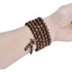 thumbnail image 4 of Pulsera de sándalo dorado 8mm 108pcs cuentas de Buda hundidas para mí, 4 of 5