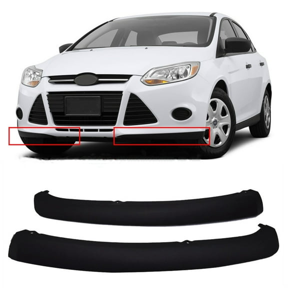SEBLAFF Front Bumper Spoiler Lip Chin Splitter Left and Right Replacement for Ford Focus 2012 2013 2014 FO1095244C