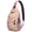 Cute Pig Sling, variant on Whimsical Unicorn and Rainbow Sling Backpack, Cute Cartoon Fantasy Crossbody Bag with Galaxy Sky, Stars, Moon and Clouds