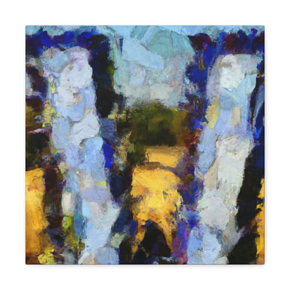 Windswept Lake Reflection - Canvas