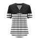 thumbnail image 5 of Camiseta de Cuello en V de Impresión Casual de Manga Corta de las Mujeres, Top Cómodo Ligero para la Primavera Y el Verano, 5 of 6
