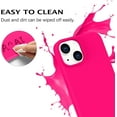 thumbnail image 2 of Sumao Designed for iPhone 13 Case, Silicone Shockproof Slim Thin Phone Case (Hot Pink), 2 of 10