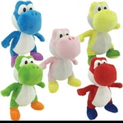 Set of 5: 8" Nintendo Super Mario Bros Yoshi Plush Toy Stuffed Licensed NWT
