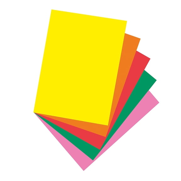 Pacon Bright Multi-Purpose Colored Paper 24 lb. 8.5" x 11" 5 Assorted Colors 500 Sheets (PAC102201)