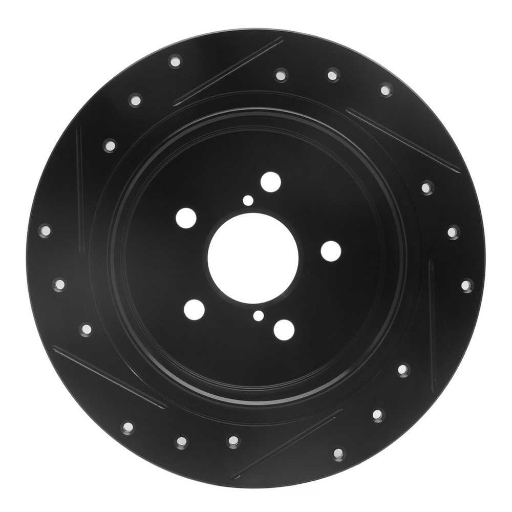 Dynamic Friction Company 633-13020R DFC Brake Rotor - Drilled And Slotted - Black