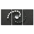 thumbnail image 2 of wall26 - 3 Piece Canvas Wall Art - Zen Stones with Yin and Yang - Modern Home Art Stretched and Framed Ready to Hang - 16"x24"x3 Panels, 2 of 4