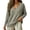 Gray, variant on TKKCS Womens Waffle Knit V Neck Long Sleeve Tops Loose Fit Soft Stretch Pullover Daily Casual Oversized Blouses Navy XL