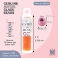 thumbnail image 3 of Miyuki Delica Seed Beads – Size 11/0 (1.6 mm), DB0703, Transparent Orange, 7.2 g, Approx. 1440 Beads, 3 of 7