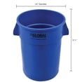 thumbnail image 5 of Global Industrial 44 Gallon Garbage Can, Blue, 5 of 5