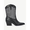 thumbnail image 3 of No Boundaries Women's Sheer Mesh Western Boots, 3 of 7