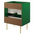 thumbnail image 5 of Saltoro Sherpi Daybreak 24" Bathroom Vanity Cabinet, Green, Modern Design, Full-Extension Drawers, 5 of 6