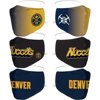 Denver Nuggets Fanatics Branded Adult Team Logo Face Covering 3-Pack