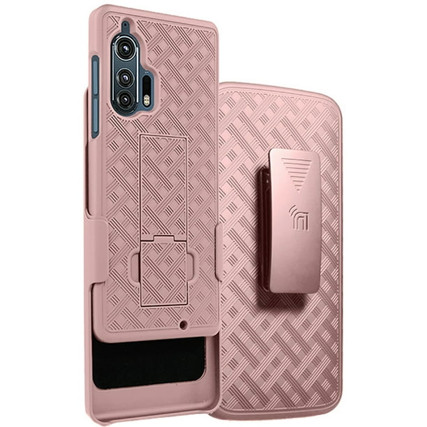 Case with Clip for Motorola Edge Plus, Nakedcellphone Kickstand Cover