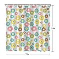 thumbnail image 5 of Pioneer Flower Floral Print Pattern Shower Curtain 72"x72", Bathroom Decorative Shower Curtain Set with 12 Hooks, Waterproof Washable, 5 of 6