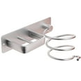 thumbnail image 2 of Hooks Hair Dryer Holder Hair Tool Organizer Wall Mount Aluminum Blow Dryer Holder With Self Adhesive And Drilling Install Options Flat /Curling /Straightener Holder For Bathr, 2 of 6