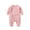 Pink, variant on XYIJANI Clearance Baby Clothes Boy Infant Girl Boys Spring and Autumn Baby Solid Color Long Sleeve Offset Bodysuit Crawling Suit Baby Girl Clothes 0-3 Months (Yellow,80)