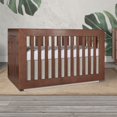 thumbnail image 4 of Evolur Maddox Modern Crib, Toffee and Brush White, 4 of 14