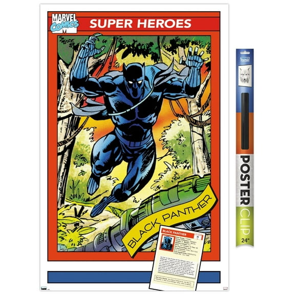 Marvel Trading Cards - Black Panther Wall Poster, 22.375" x 34"