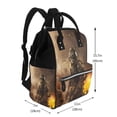 thumbnail image 2 of Easygdp Apocalyptic Skull Soldier para Bolsa de Bebé de Gran Capacidad con Múltiples Bolsillos, Bolsa de Pañales para Padres, Bolsa de Viaje Organizada y Elegante, 2 of 6