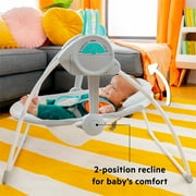 Bright Starts Whimsical Wild Portable Compact Baby Swing with Taggies، Unisex، Newborn and up