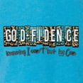 thumbnail image 6 of Wild Bobby Godfidence- Knowing I Can't But He Can Blue and Brown Cheetah Print Inspirational/Christian Women Tri-Blend Racerback Tank Top, Vintage Turquoise, X-Large, 6 of 6