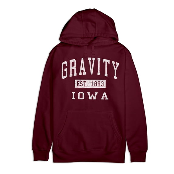 Gravity Iowa Classic Established Premium Cotton Hoodie
