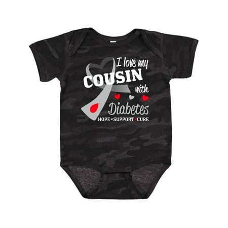 

Inktastic I Love My Cousin with Diabetes Gift Baby Boy or Baby Girl Bodysuit