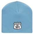 thumbnail image 5 of Route US 101 Sign Embroidered 8 Inch Short Beanie - Lt Blue OSFM, 5 of 5