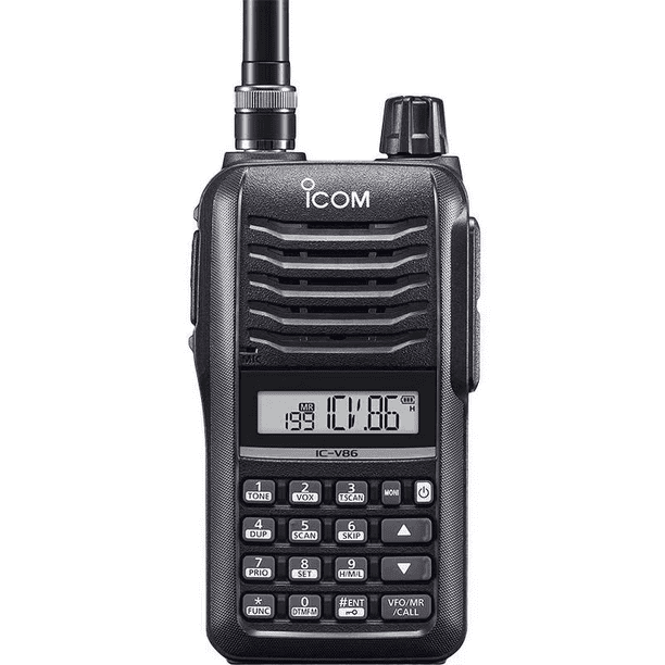 ICOM IC-V86 Walkie-talkie Transceptor Portátil de Dos Vías Radio Marítima VHF 136-174 MHz de 7W