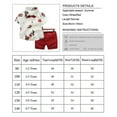 thumbnail image 2 of Emmababy Summer Toddler Kids Baby Boy Animal Print Shirt Top Short Pants Outfits Clothes 2PCS Set, 2 of 5