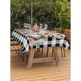 thumbnail image 2 of Easter Gnomes Outdoor Tablecloth - 52x70 Inch Rectangle Dining Table Cover, Eggs Rabbit Ears Spring Daisy Buffalo Plaid Waterproof Outdoor Table Cloth with Umbrella Hole & Zipper for Picnic/Patio, 2 of 7