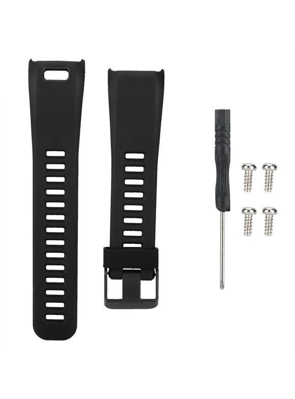 2024 Replacement Silicone Sport Bracelet Wrist Strap Wristband For Garmin Vivosmart HR (Black)