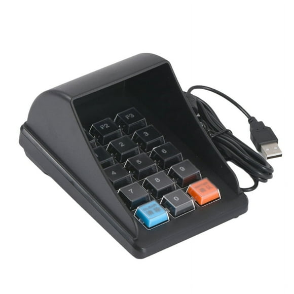 New A600 USB 15-Key Anti-Peep Password Keyboard with Beeping Sound Plug & Play Suitable for POS System Password Input
